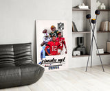 NFL Finals Glass Wall Art || Designer Collection