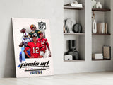 NFL Finals Glass Wall Art || Designer Collection