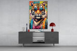 Cool Tiger Glass Wall Art || Designer Collection