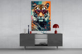 Cool Tiger Glass Wall Art || Designer Collection