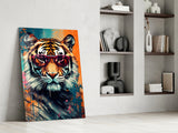 Cool Tiger Glass Wall Art || Designer Collection