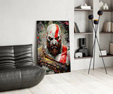 Kratos Glass Wall Art || Designer Collection