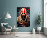 Kratos Glass Wall Art || Designer Collection