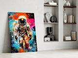 Astronaut Glass Wall Art || Designer Collection