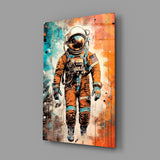 Astronaut Glass Wall Art || Designer Collection