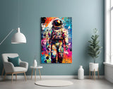 Astronaut Glass Wall Art || Designer Collection