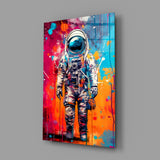 Astronaut Glass Wall Art || Designer Collection