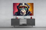 Cool Monkey Glass Wall Art || Designer Collection