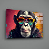 Cool Monkey Glass Wall Art || Designer Collection