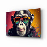 Cool Monkey Glass Wall Art || Designer Collection