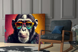 Cool Monkey Glass Wall Art || Designer Collection