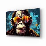 Cool Monkey Glass Wall Art || Designer Collection