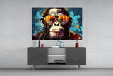 Cool Monkey Glass Wall Art || Designer Collection