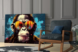 Cool Monkey Glass Wall Art || Designer Collection