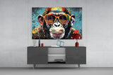 Cool Monkey Glass Wall Art || Designer Collection