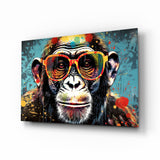 Cool Monkey Glass Wall Art || Designer Collection