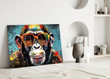 Cool Monkey Glass Wall Art || Designer Collection