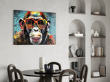 Cool Monkey Glass Wall Art || Designer Collection