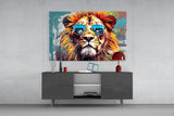 Cool Lion Glass Wall Art || Designer Collection