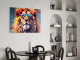 Cool Lion Glass Wall Art || Designer Collection