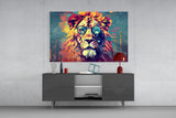 Cool Lion Glass Wall Art || Designer Collection