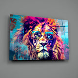 Cool Lion Glass Wall Art || Designer Collection