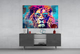 Cool Lion Glass Wall Art || Designer Collection