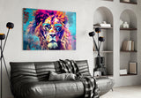 Cool Lion Glass Wall Art || Designer Collection