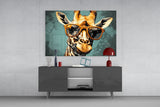 Cool Giraffe Glass Wall Art || Designer Collection