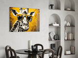 Cool Giraffe Glass Wall Art || Designer Collection