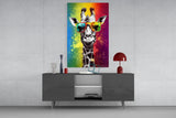 Cool Giraffe Glass Wall Art || Designer Collection