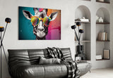 Cool Giraffe Glass Wall Art || Designer Collection