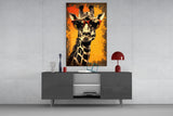 Cool Giraffe Glass Wall Art || Designer Collection