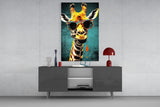 Cool Giraffe Glass Wall Art || Designer Collection