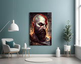 Kratos Glass Wall Art || Designer Collection