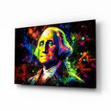 Arte de pared de vidrio de Benjamin Franklin || Collezione di design