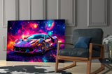 Ferrari Glass Wall Art || Designer Collection