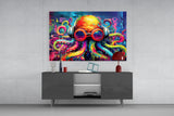 Octopus Glass Wall Art || Designer Collection