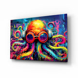 Arte de pared de vidrio de Octopus || Collezione di design