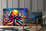 Octopus Glass Wall Art || Designer Collection