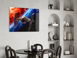 Tıe Fighter Glass Wall Art || Designer Collection