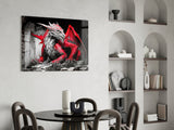 Dragon Glass Wall Art || Designer Collection