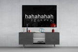 Laughter Analysis Glass Wall Art || Designer Collection