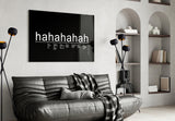 Laughter Analysis Glass Wall Art || Designer Collection