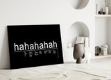 Laughter Analysis Glass Wall Art || Designer Collection