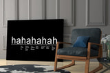 Laughter Analysis Glass Wall Art || Designer Collection