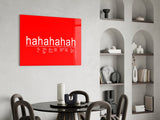 Laughter Analysis Glass Wall Art || Designer Collection