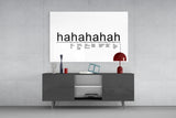 Laughter Analysis Glass Wall Art || Designer Collection