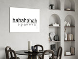 Laughter Analysis Glass Wall Art || Designer Collection