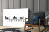 Laughter Analysis Glass Wall Art || Designer Collection